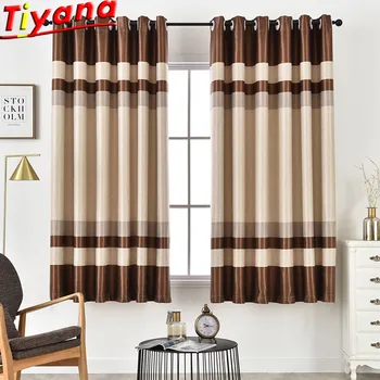 

Tier Curtains Semi Sheer Short Curtains Kitchen Casual Weave Cafe Curtain Bedroom Kid's Room Bay Windows PC030#20