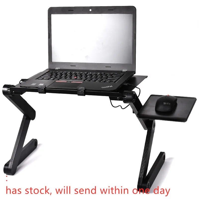 Office Furniture Laptop Table Adjustable Portable Folding Computer Desk Students Dormitory Laptop Table Computer Stand Bed Tray