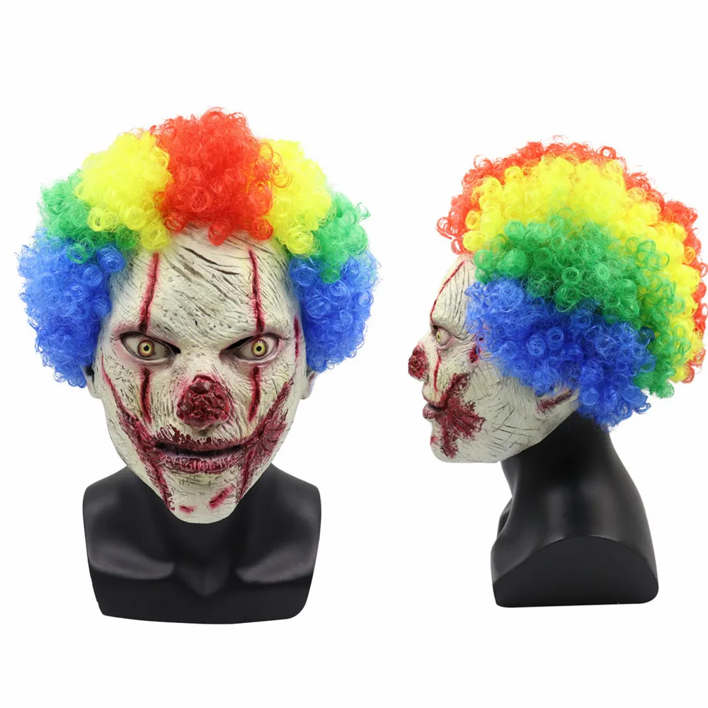 

Circus Clown Mask Jack Latex Mask Horror Halloween Cosplay Props