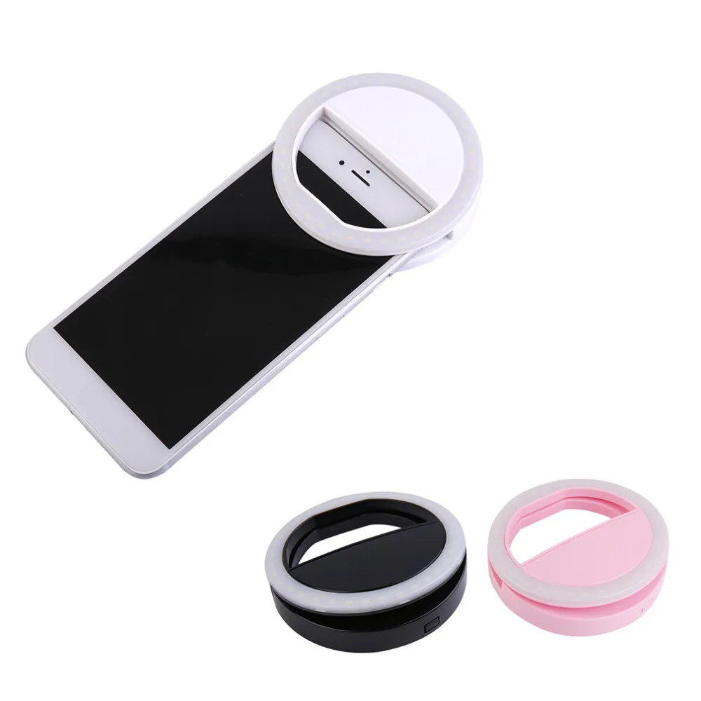 Portable Universal Selfie Night Light Ring Flash Leds Lamp Mobile Phone Lens 3 Model Light Cell Phone Camera For Photograph Lamp