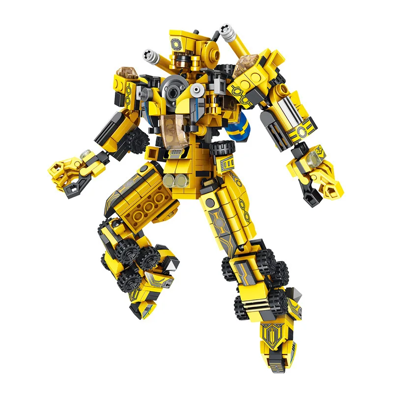 

MOC Mech 12-in-1 Inserted Building Blocks Engineering Vehicle Deformation Robot Children'S Educational Assembled Building Blocks