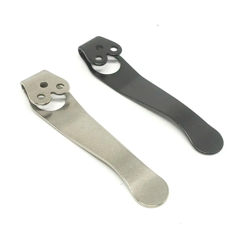 Titanium Pocket Knife Clip Kydex Back Clips Waist Clip For C81 C10 C11 3-hole Design Folding Knife Back Clips pocket knife clip
