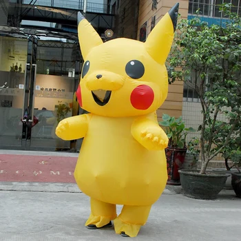 

Halloween cosplay costumes for women inflatable pikachu costume adult Child pokemon cosplay costumes onesie mascot