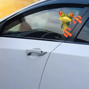 

3D Car Frog Sticker Stereo Funny Cute Removable Car-styling Automobile Window Decoration Accessories car accessories