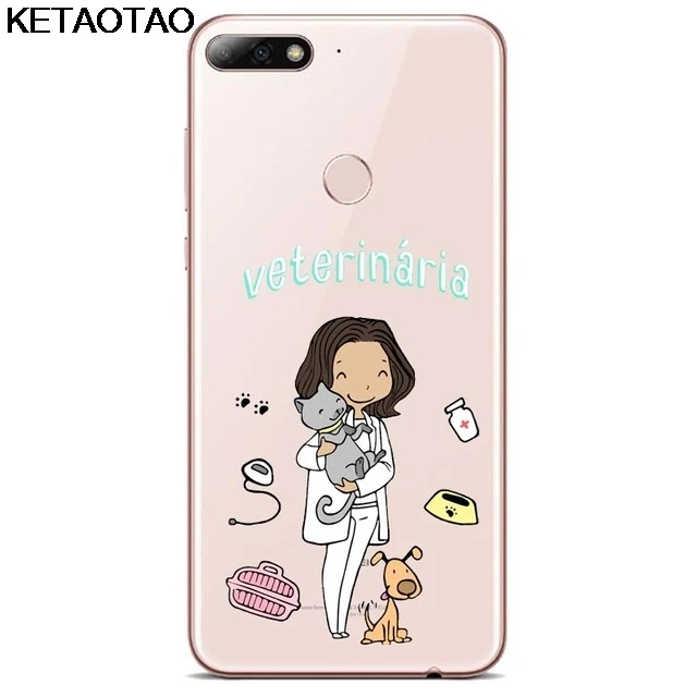 Синий KETAOTAO врач-медсестра карьера учителя телефон чехол для iPhone 5S 6 s 7 8 X Plus XR XS Max чехол с украшением в виде кристаллов из термопластичного полиуретана(TPU) крышка чехол S - Цвет: Синий