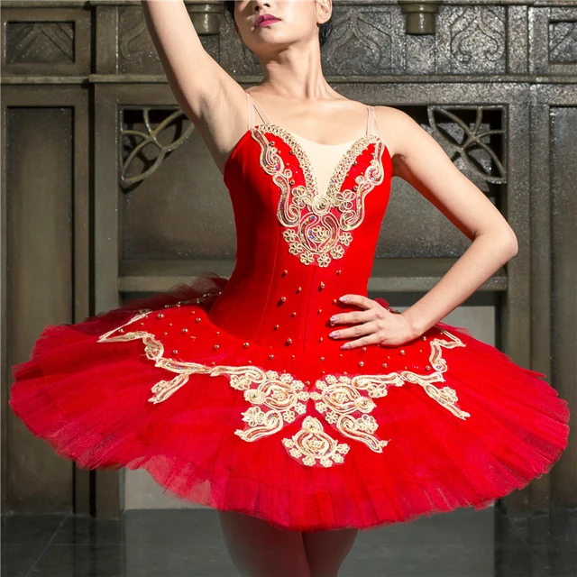 Tutú de Ballet profesional para mujer, tutú rojo de alta calidad, 12 capas,  nuevo diseño, actuación de adultos - AliExpress