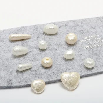 

10pcs Irregular Droplets Love Frosted Wrinkles Wrinkle Cotton hua zhu DIY Handmade Jewelry Earrings Nail Accessories Material