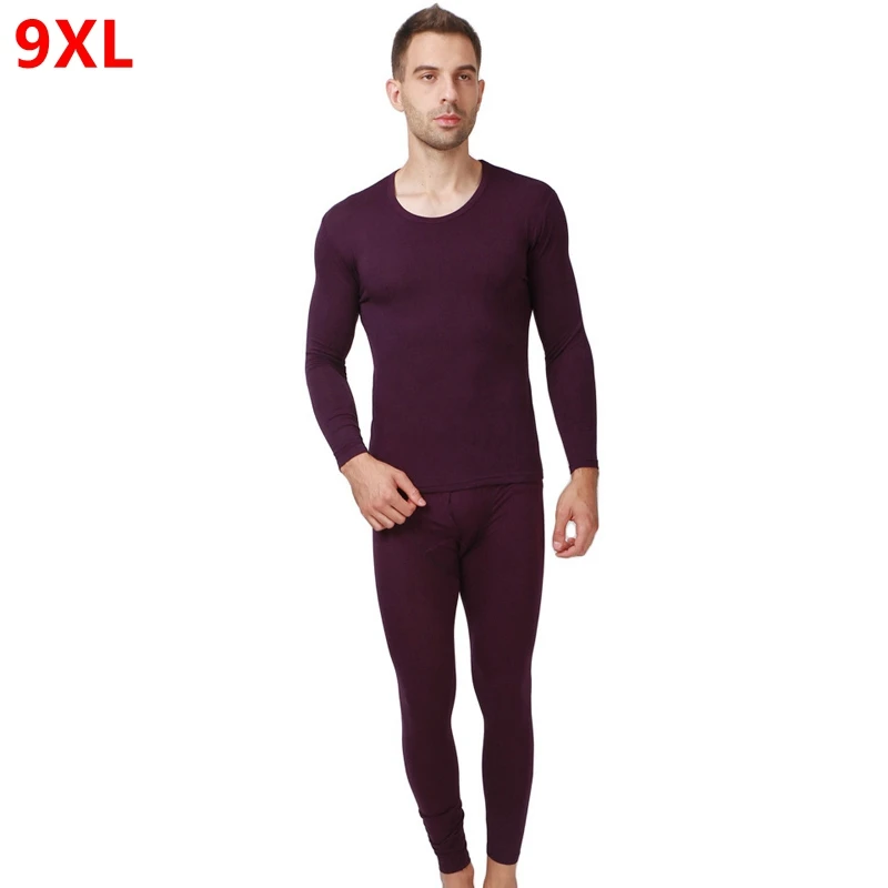 PROD 32918214869 Mens autumn new thin section plus size 8XL 9XL
underwear autumn clothes long pants suit big size Long Johns men
underwear
