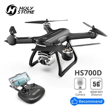 HolyStone HS700D Дрон gps бесщеточный 5G 800 м WI-FI с видом от первого лица 2K Камера gps-навигатор с разрешением Full HD дрона с дистанционным управлением 1 км 1000 м 22mins Профессиональный Квадрокоптер