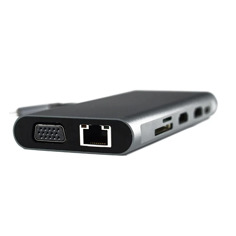 USB C концентратор ноутбук док-станция Тип C адаптер многофункциональный для Windows компьютер