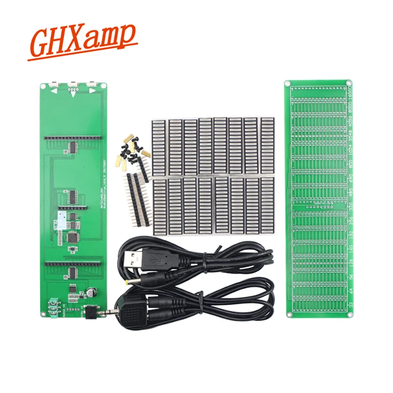 Обновленная 32 светодиодный плата спектра для музыки зеленый цвет AGC VU метра