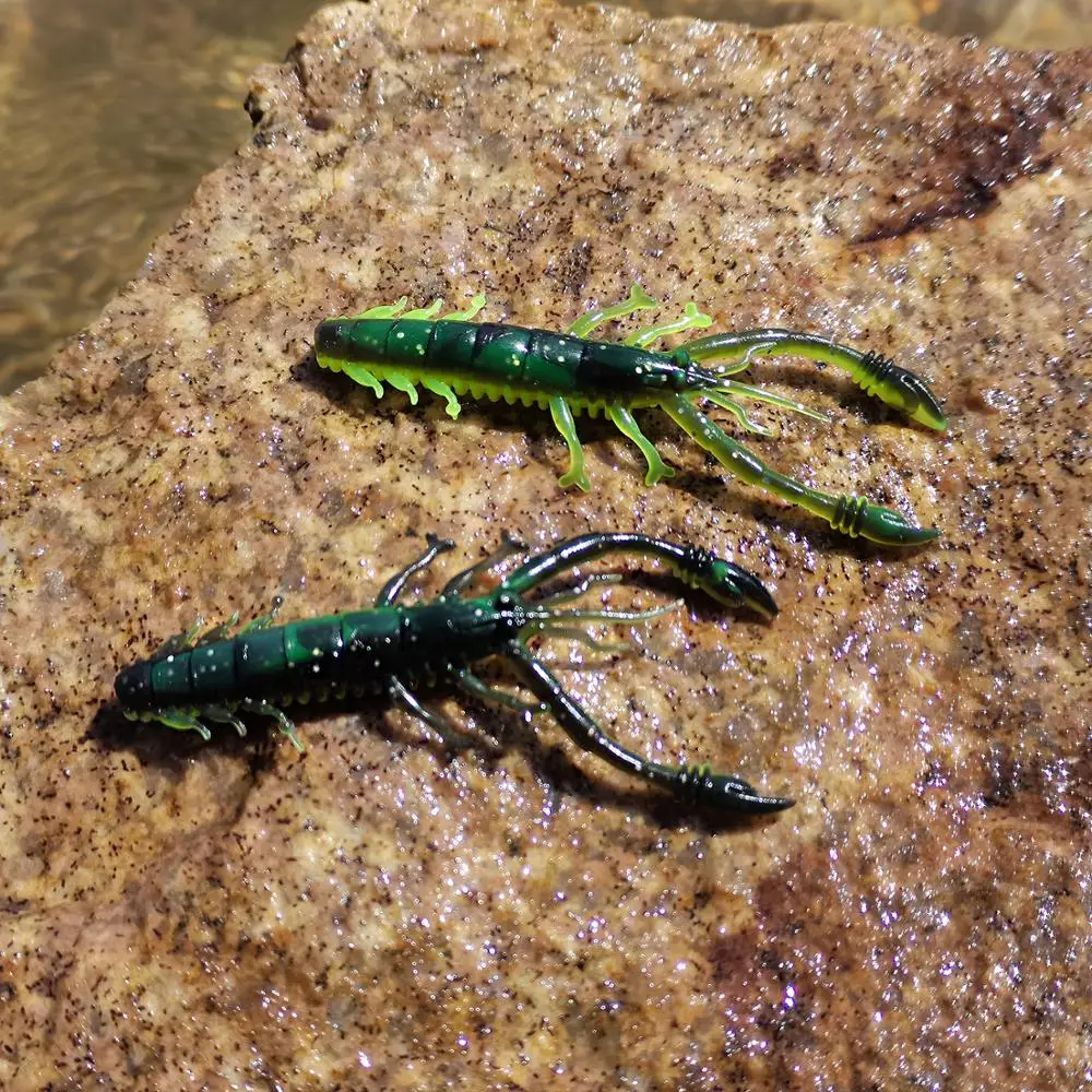 3in./2.2g Lethal Tusk Crawfish Floating Soft Lures Ned Rig Shrimp