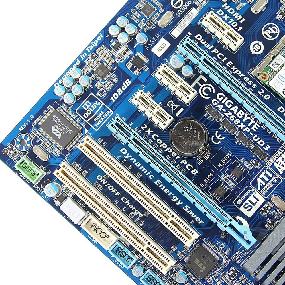 Оригинальная б/у настольная Материнская плата Gigabyte GA-Z68XP-UD3 Z68 Socket LGA 1155 Core i7/i5/i3/Pentium/Celeron DDR3 32G ATX
