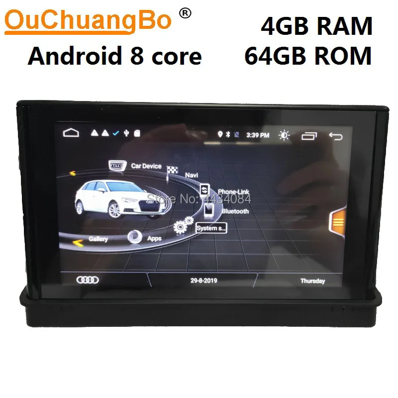 Ouchuangbo android 9,0 аудио плеер радио gps навигация для A3 2013- поддержка 7 дюймов ips 8 core 4 Гб ram 64 Гб rom