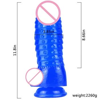 2021 Monster Super Huge Realistic Dildo Animal Penis Vagina G-spot Simulate Anal Expansion Sex Toys For Women Man Big Butt Plugs 6