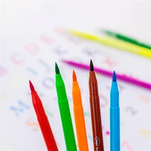 AngelHere Store 24 цвета s детская водостойкая Кисть мягкая голова граффити Цветная кисть Канцтовары офисный школьный источник