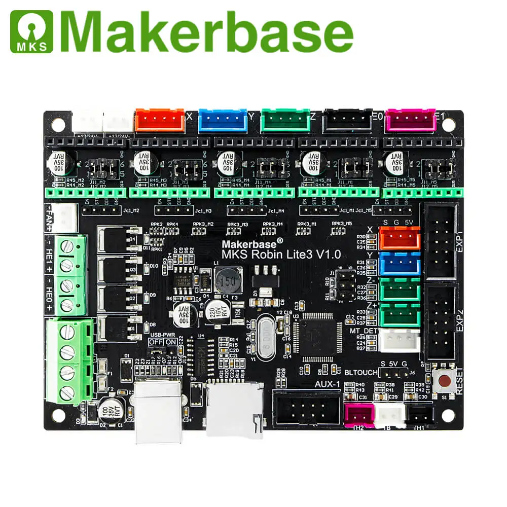 STM32 3d принтер Часть с помощью Marlin V2.0 MKS Robin lite3 32 бит материнская плата Поддержка wifi печать