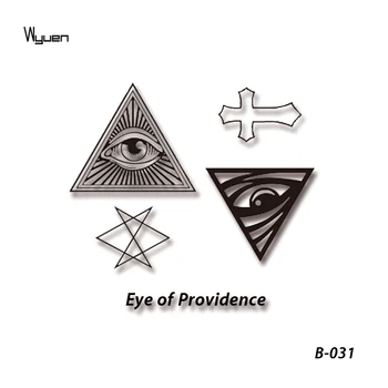 

Mysterious Eyes Fake Tattoo Cross Temporary Tatoo Funny Celebrity Tattoo Sticker Men Women Body Art Mosaic Tattoos B-031