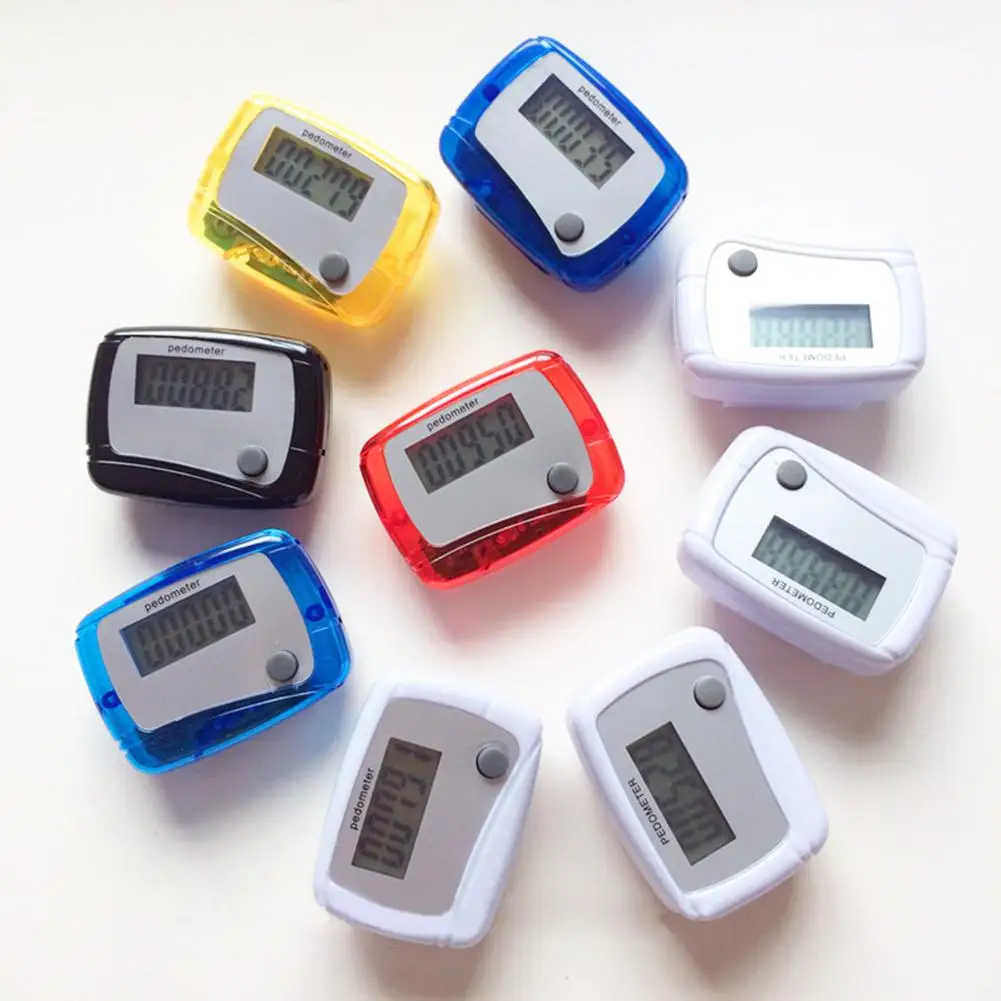 

2019 New Long-life battery Multifunction New Fitness New Portable Multi-colors LCD Pedometer Step Counter from 0 to 9999