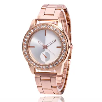 

Latest Women's Bracelet Watches Steel Strap Quartz Wristwatches Luxury Ladies Dress Watches Clock Women Business Men