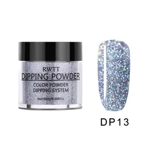 1 бутылка жемчужного цвета голографическое погружение ногтей порошковый цвет насыщенный блеск для ногтей натуральный сухой DIY Дизайн украшения для ногтей