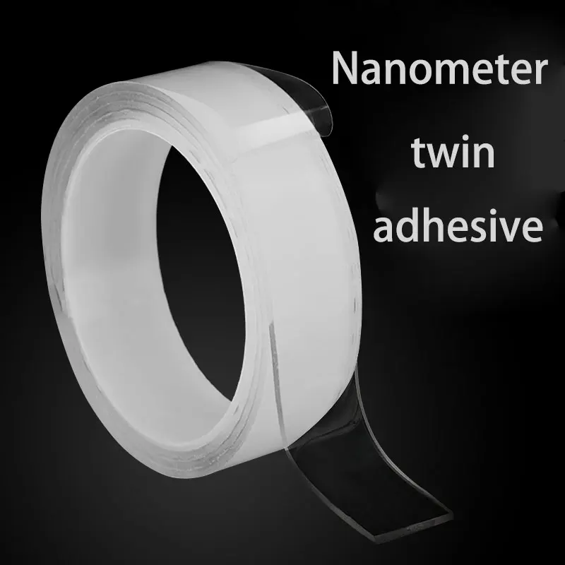 Vanzlife нано-моющаяся бесследная волшебная лента прозрачная двухсторонняя лента может отрезать ковер для фиксации дополнительного клейкого листа