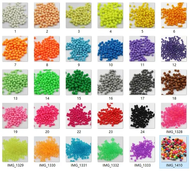 200Pcs/Set 30 Colors 5mm aqua Water beads Spray Perler Magic beads Educational 3D beads Puzzles Accessories for Children Toys 1