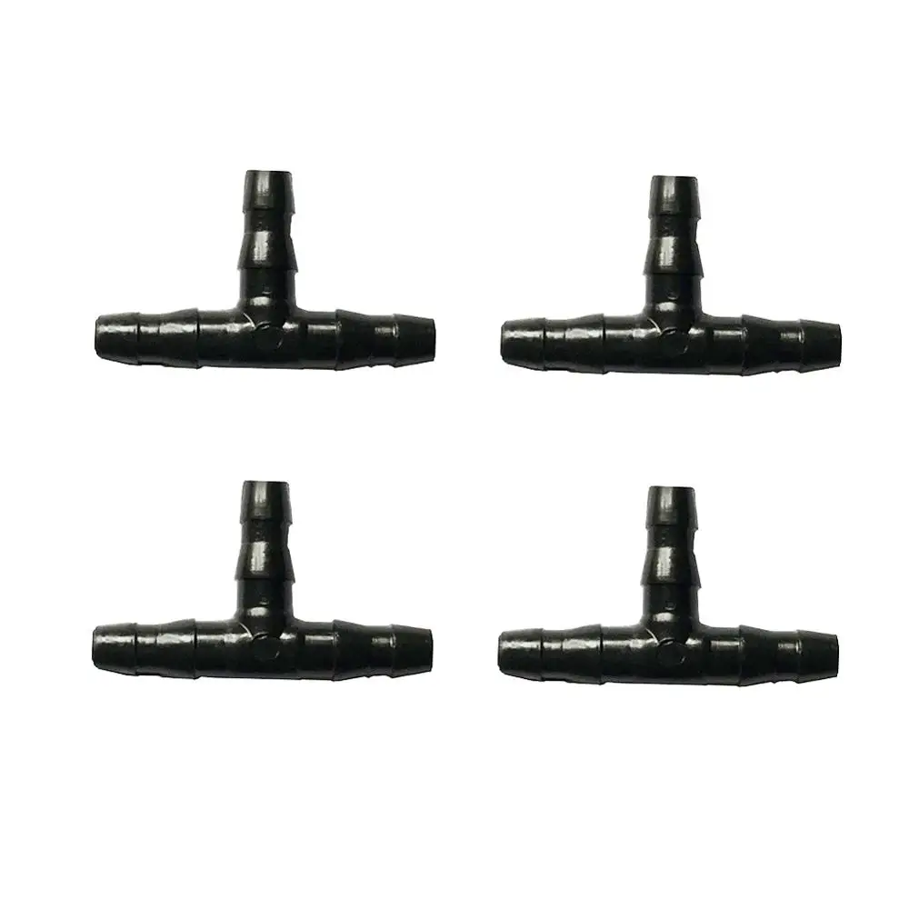 

50Pcs Micro Drip Irrigation 1/4 Inch Barb Tee Connector Garden Lawn Watering System 4/7 mm Hose Connector