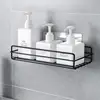 Iron Bathroom Storage Shelf Rack Shampoo Shower Gel Floating Shelf Home Decoration Kitchen Accessories Wall Hanging Rack ► Photo 3/5