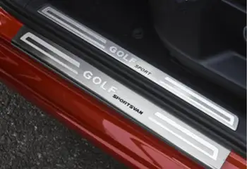 

For Volkswagen Golf 7 Sportsvan 2016-2019 Stainless Steel scuff plate door sill Trim Car Accessories Car-styling 8 PCS