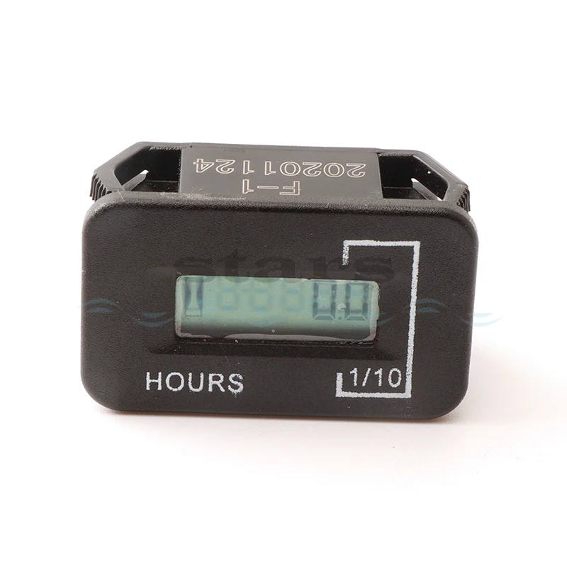 Waterproof Digital Hour Meter Lcd Display Portable Engine Gauge Hour