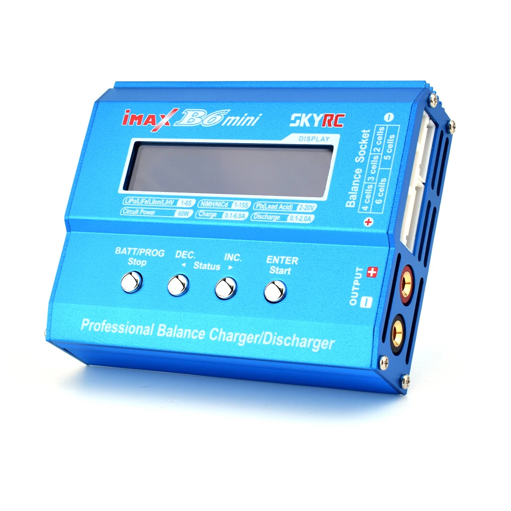 SKYRC iMAX B6 мини 60 Вт баланс зарядное устройство Dis для 1-6S LiPo i-ion LiFe LiHV Nimh Nicd PB RC