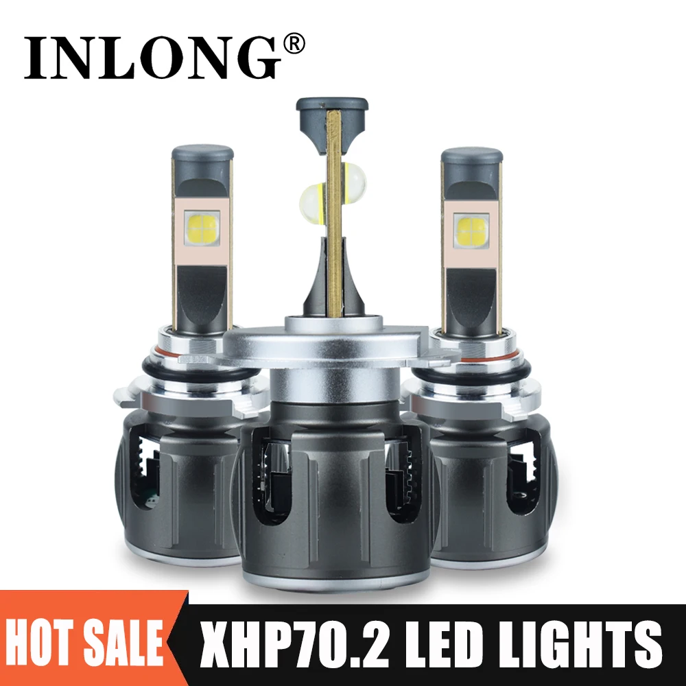 Оригинальные светодиодные лампы Xhp70.2 H7 canbus H1 9005 9006 для фар H11 H8 h9 СВЕТОДИОДНЫЕ 9012 HB3