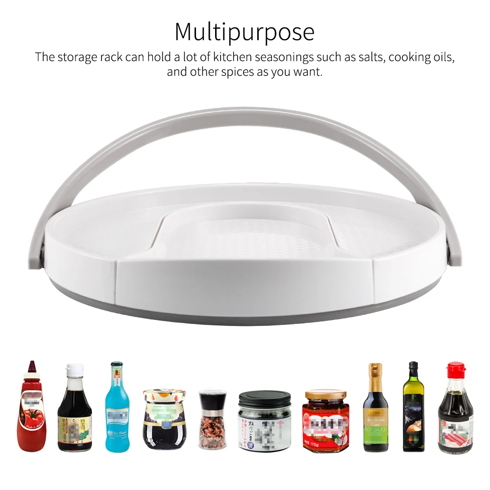 Кухонный органайзер для специй многофункциональная вращающаяся стойка