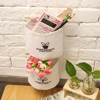 

New Storage Box Desktop Storage Basket Sundries Underwear Toys Cosmetics Book Cotton Linen Storage Container Laundry Basket
