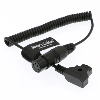 

Alvin's Cables XLR 4 Pin Female to D Tap Coiled Power Cable for Practilite 602 DSLR Camcorder Sony F55 SXS Camera