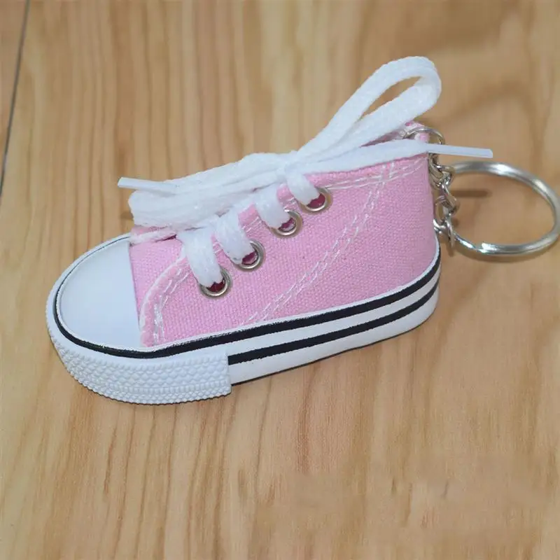 12 шт Холст Мини-кроссовки брелок для ключей для обуви мини холст брелок в форме обуви кулон для женщин Девушка сувенир подарок