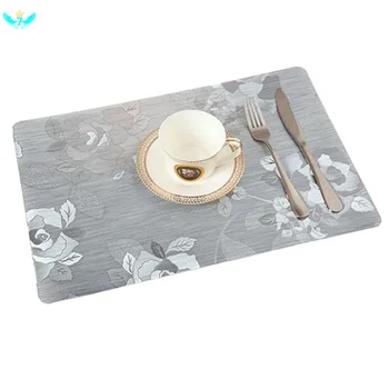 

1PC PVC Table Placemats Kitchen Coasters Stand Hot Non-Slip Pot Holder Heat Insulation Plastic Tableware Dining Table Mats DWH5