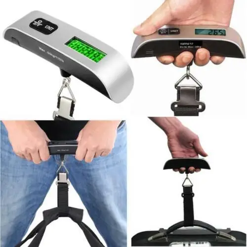 

110LB/50kg Portable Travel LCD Digital Electronic Hanging Luggage Scale