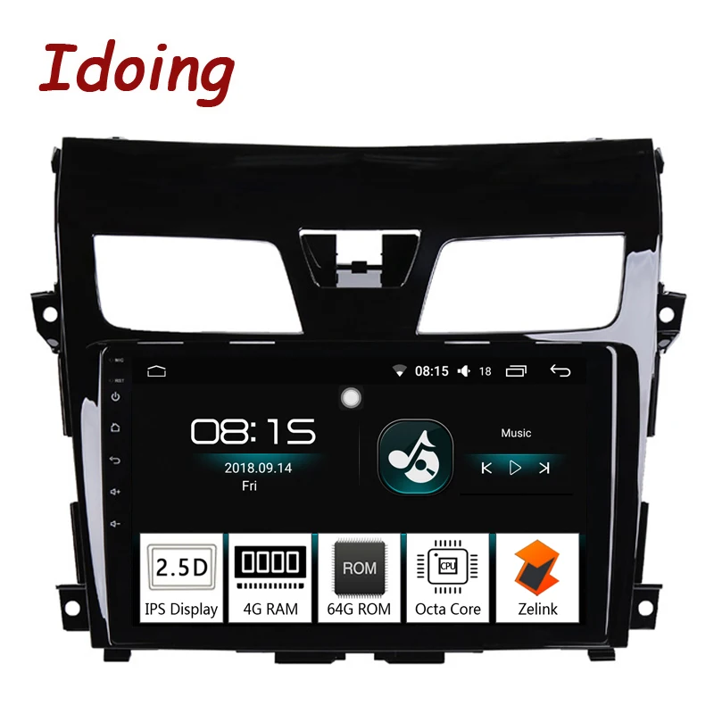 Автомагнитола Idoing 10 2 дюйма мультимедийный проигрыватель на Android 5D IPS 1 din для Nissan
