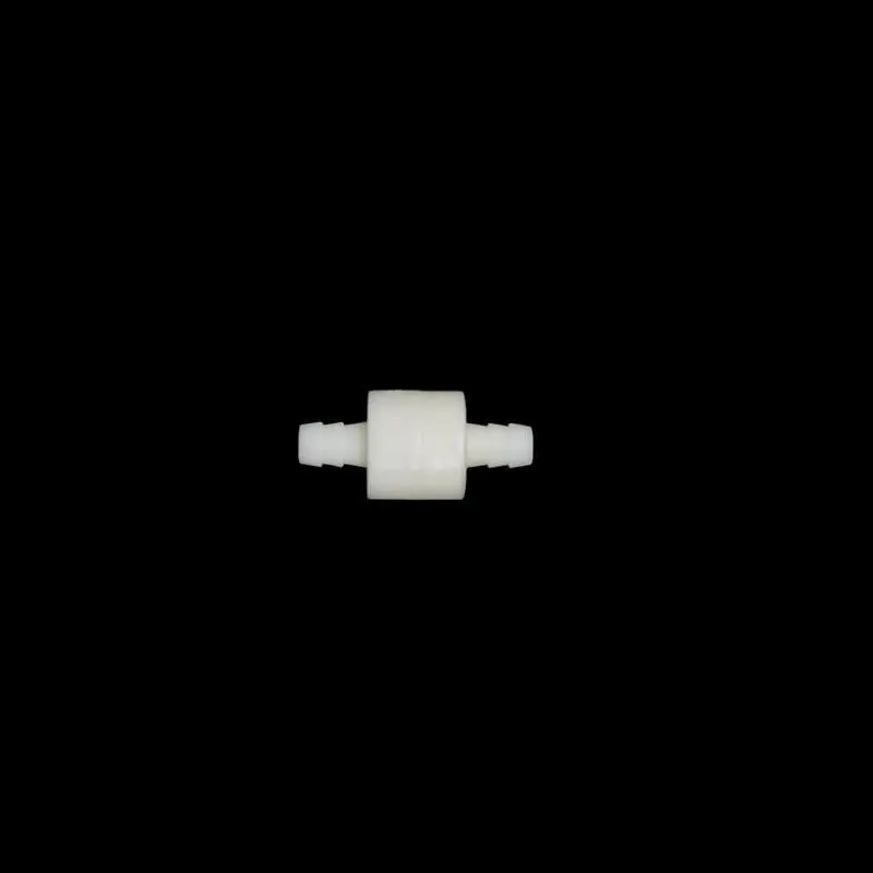 

8mm OD Plastic Hose Barb White One Way Spring Non-return Check Valve Pipe Fitting Tube Connector for Water