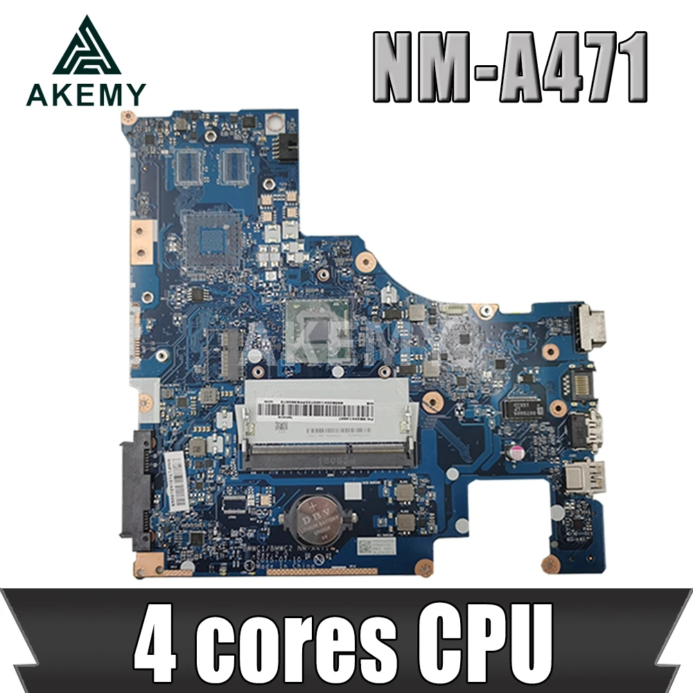 NM-A471 motherboard For Lenovo 300-15IBR notebook DDR3 100% test work W/ 4 cores CPU Integrated Graphics | Компьютеры и офис