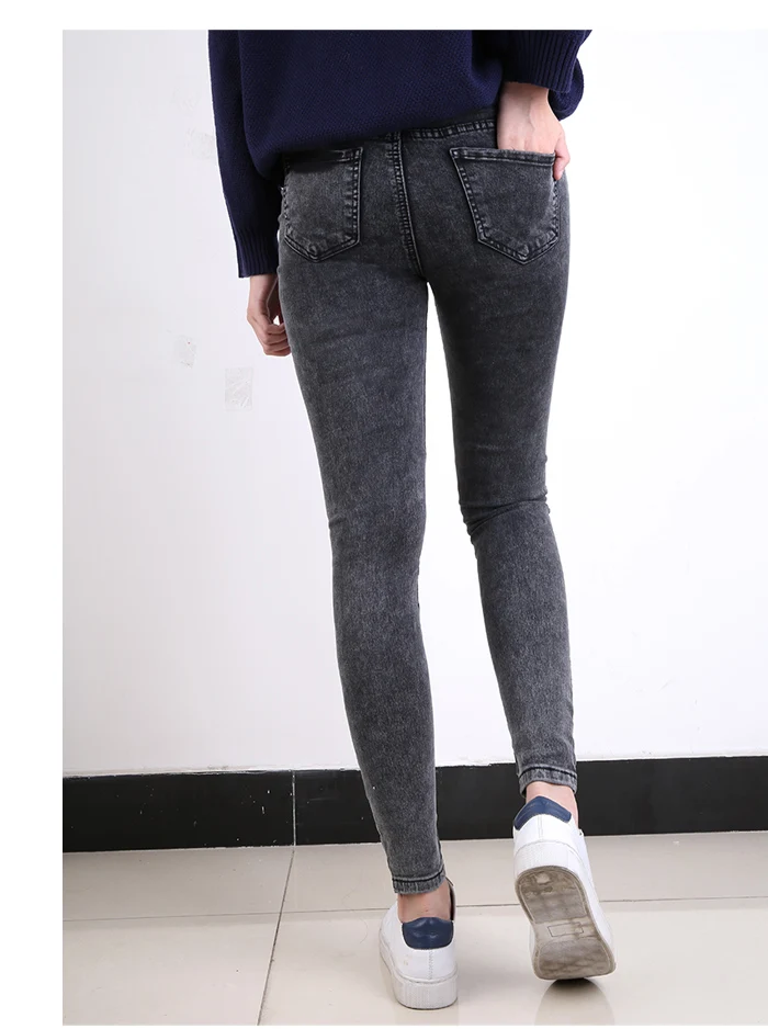 LEIJIJEANS, Модные осенние леггинсы, синие, S 6XL, женские, средняя талия, размера плюс, женские, средняя эластичность, полная длина, брюки, обтягивающие, узкие джинсы
