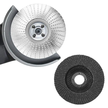 

New-Grinder Shaping Disc, 84mm Dia x 16mm Bore Wood Carving Tool Abrasive Disc with Sanding Grinding Wheel, Woodworking Angle Gr