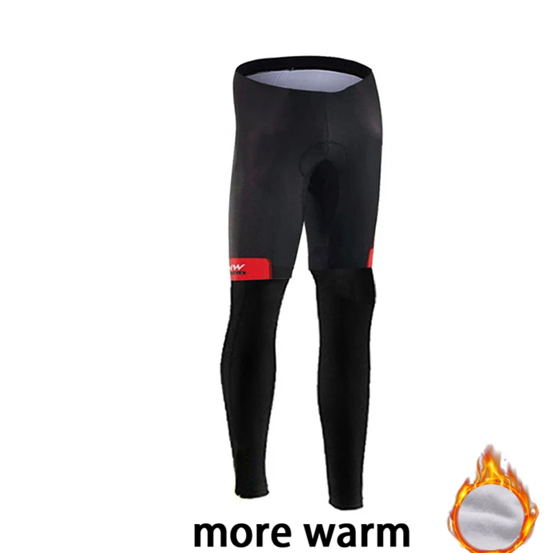 NW зимняя велосипедная Джерси Pro Team Ropa Ciclismo Hombre флисовый комплект для велоспорта MTB Одежда для велоспорта Northwave комплект для велоспорта с нагрудником и штанами - Цвет: winter pants