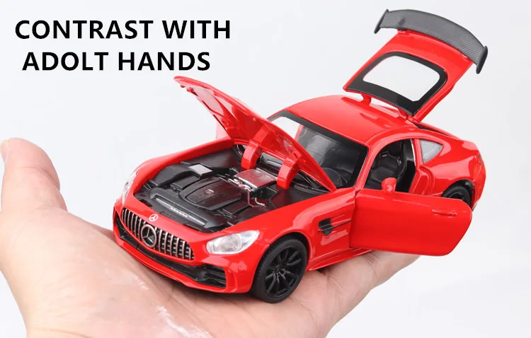 1:32 Mercedes GT спортивный звук и легкий ремень тяга-назад автомобиль литая модель машины образец прикладного искусства украшения Коллекция игрушек инструменты