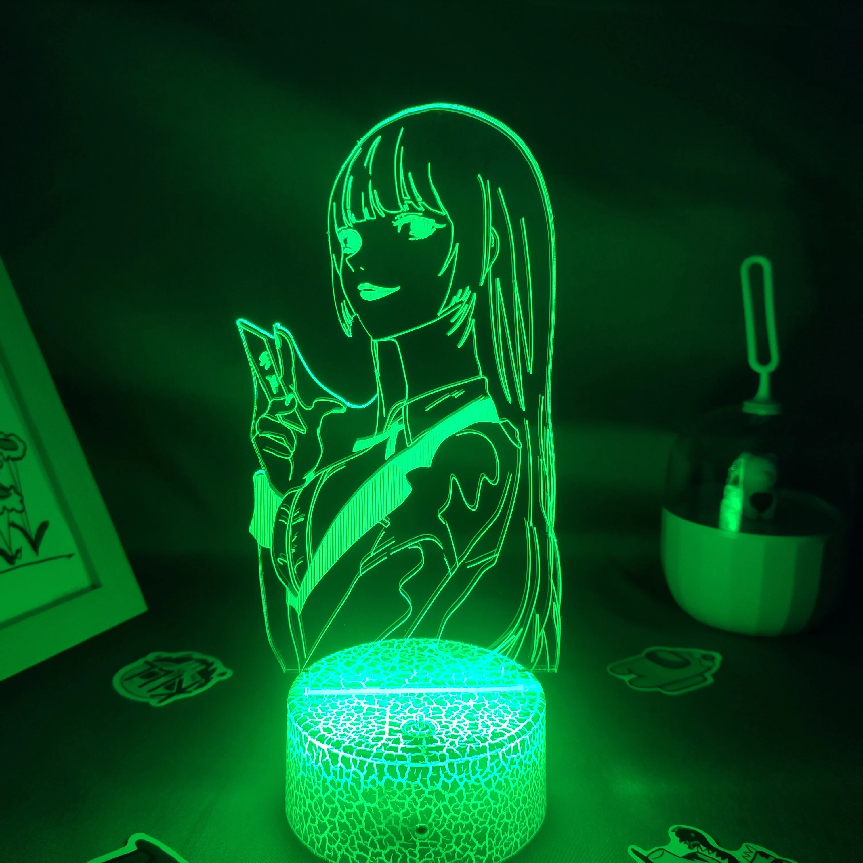 �ִϸ��̼� īŰ������ �ǱԾ� yameko Jabami 3D ���� LED RGB �߰� ���� ���� ģ�� ħ�� ħ�� �� ���̺� ���, ���� ����