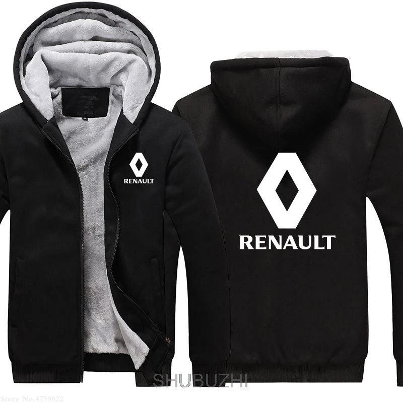 Мужская зимняя толстовка на молнии Renault топы мужские теплые Утепленные Пальто толстовки куртки 4xl 5xl евро плюс размер Прямая - Цвет: same as picture