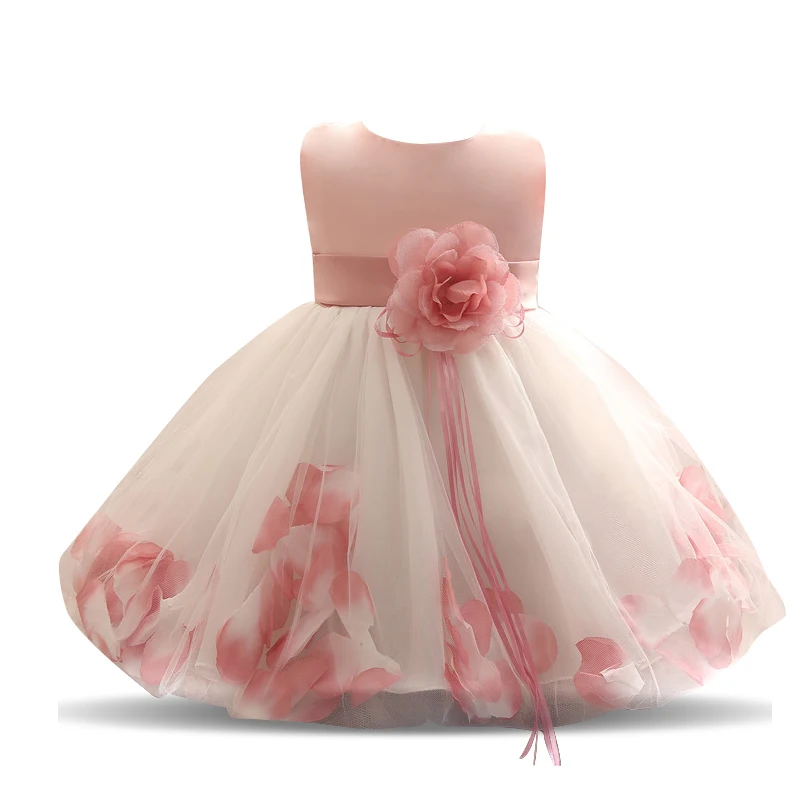 Крестильный костюм из тюля с цветами для девочек 1-2 лет | Детская одежда и обувь