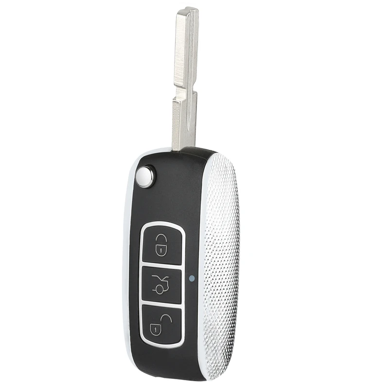 KEYECU Modifed Bentley Стиль Складной флип дистанционный ключ 3 кнопки Fob для BMW 315/433 МГц ID44CHIP